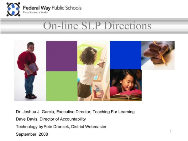 On-line SLP Directions