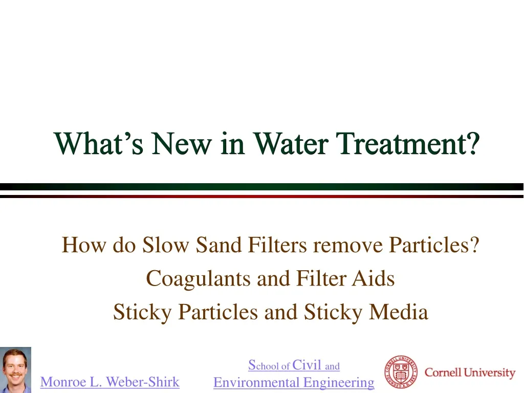 what s new in water treatment