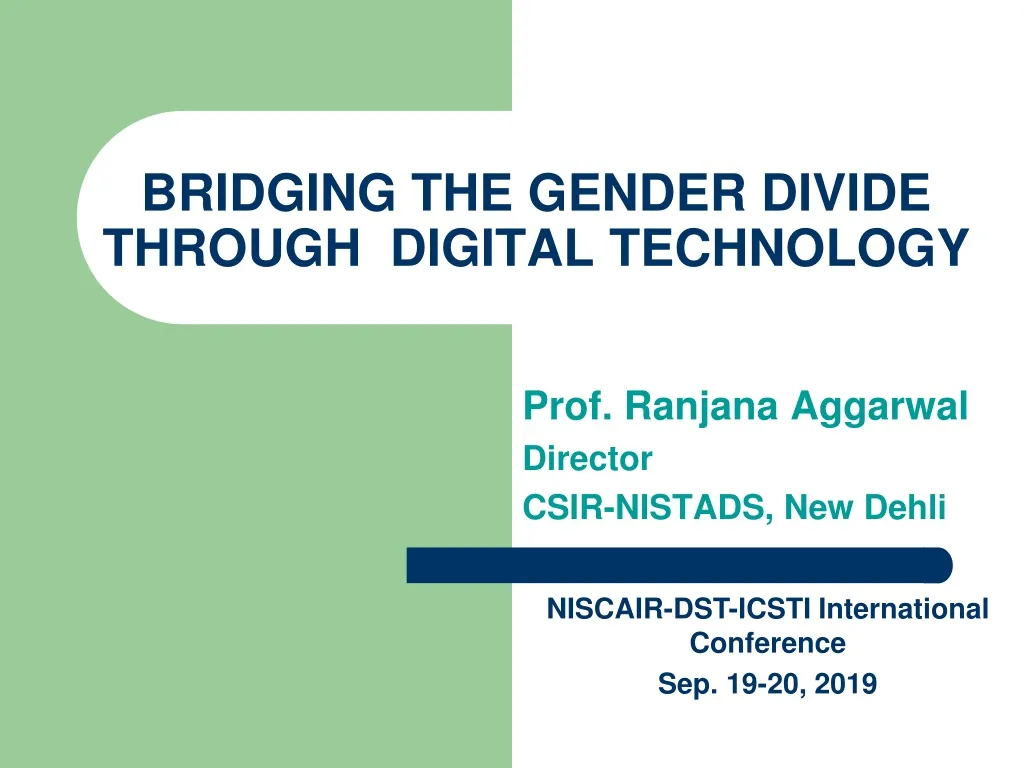 bridging the gender divide through digital technology