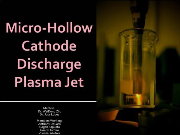 Micro-Hollow Cathode Discharge Plasma Jet