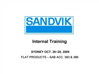 Internal Training - slide 1