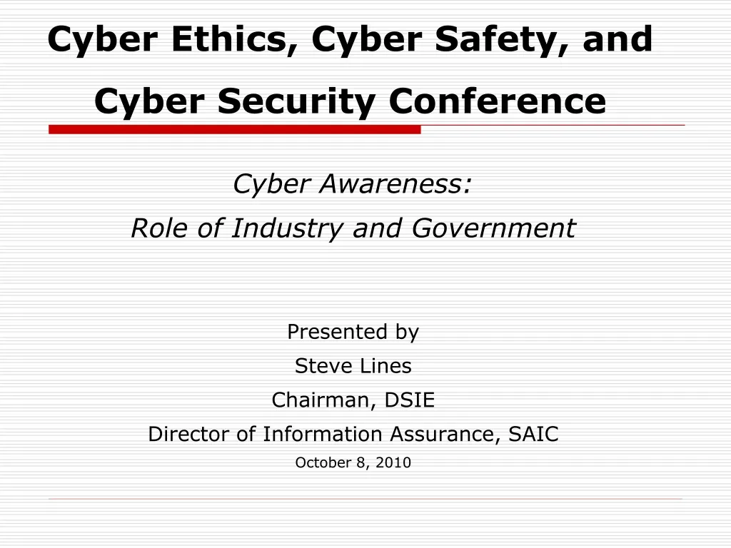 cyber awareness role of industry and government