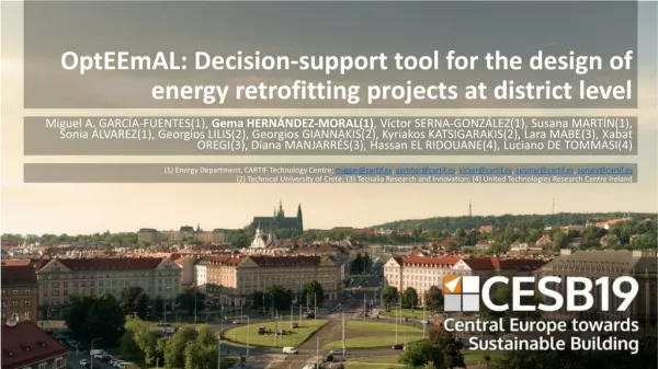 OptEEmAL : Decision-support tool for the design of energy retrofitting projects at district level