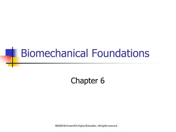 Biomechanical Foundations