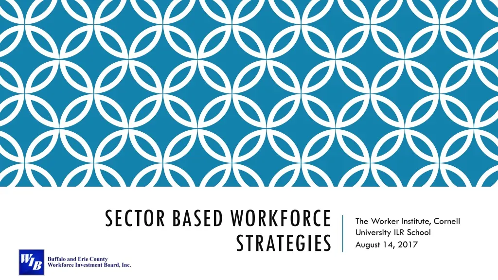 sector based workforce strategies