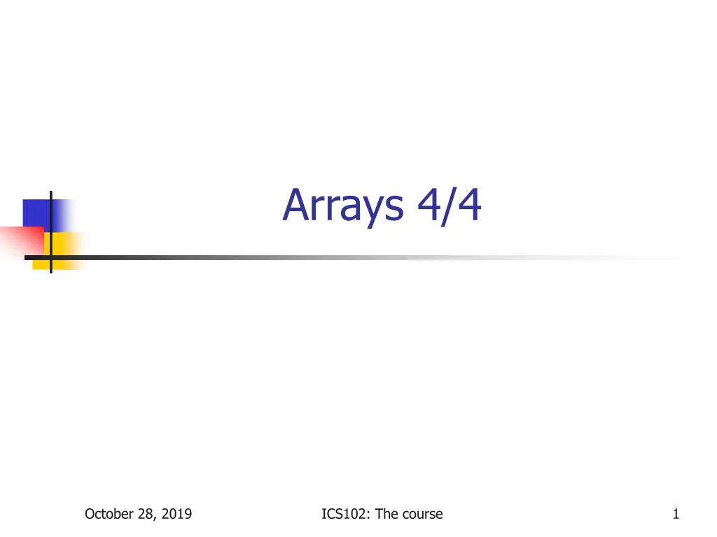 arrays 4 4
