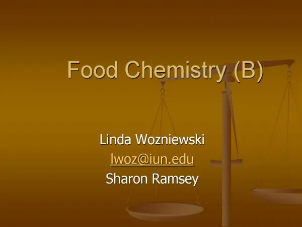 Food Chemistry B