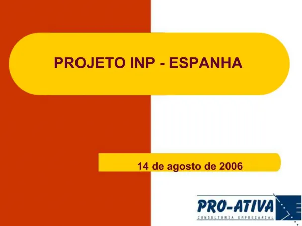 PROJETO INP - ESPANHA