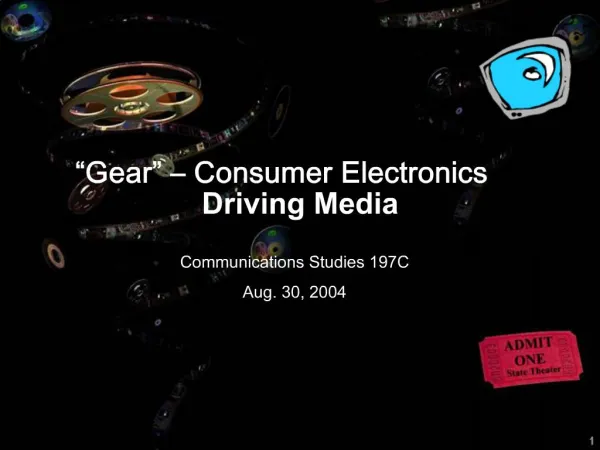 Gear Consumer Electronics Driving Media