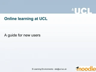 Online Learning Opportunities at UCL: Flexible - slide 1