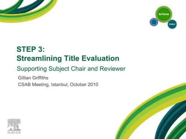 STEP 3: Streamlining Title Evaluation