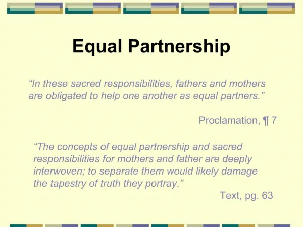 Equal Partnership