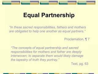 Equal Partnership - slide 1