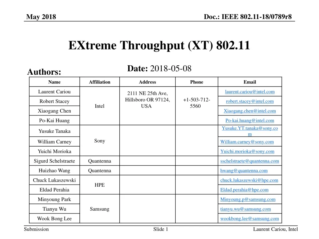 extreme throughput xt 802 11