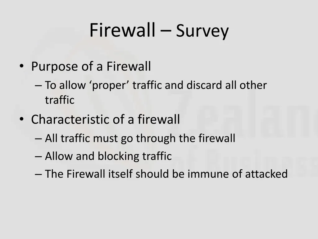 firewall survey