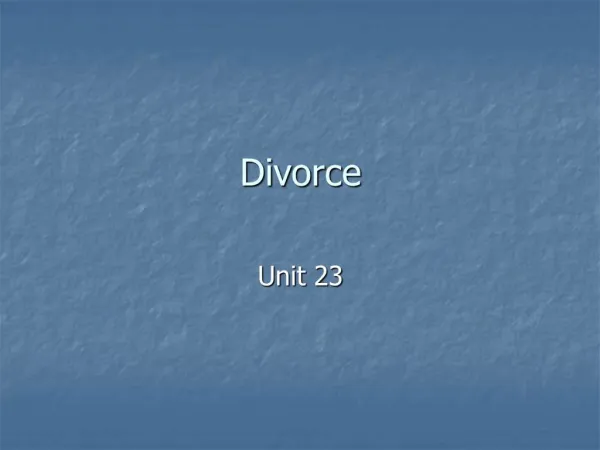 Divorce