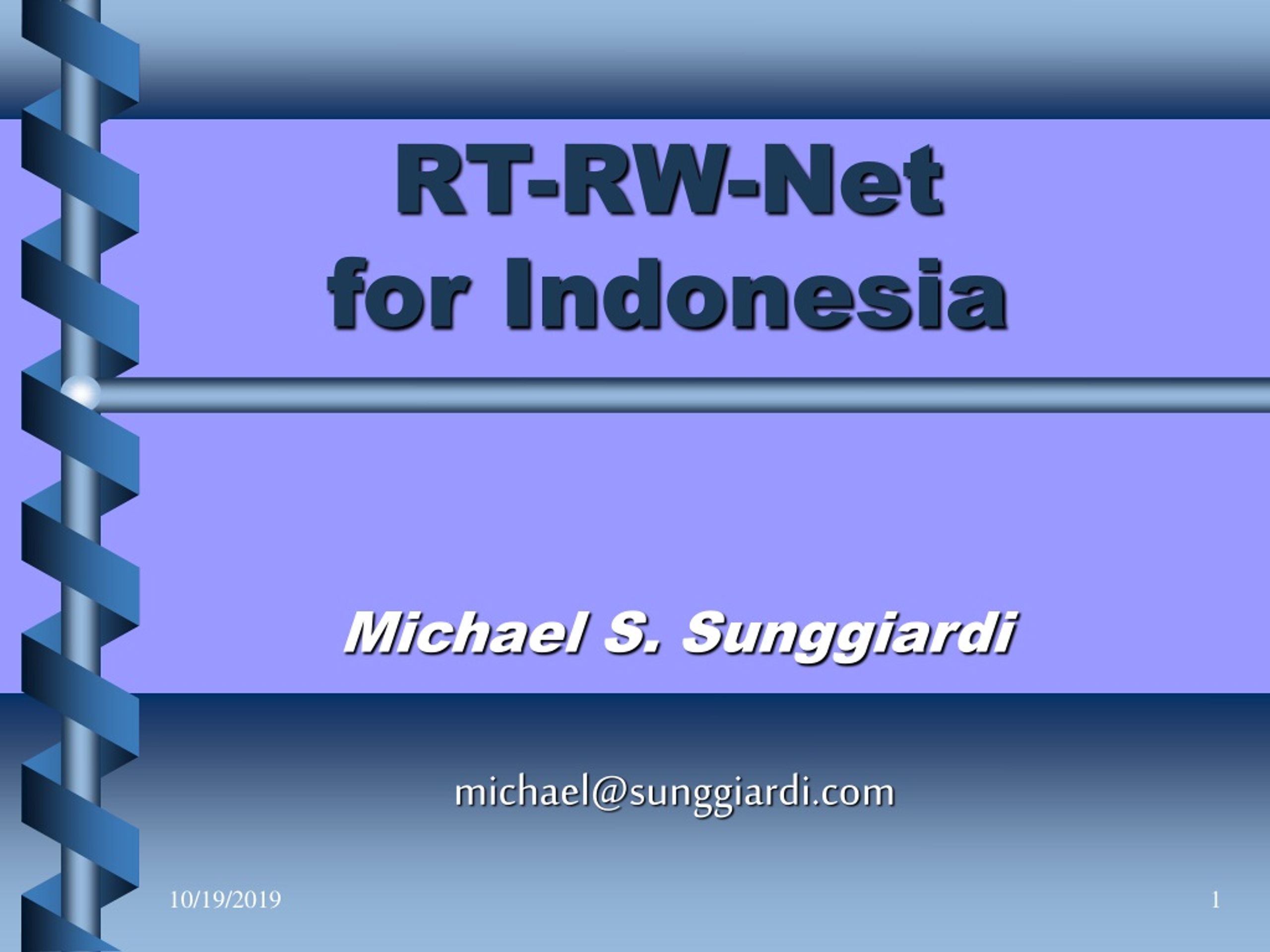 PPT - RT-RW-Net for Indonesia PowerPoint Presentation, free download ...