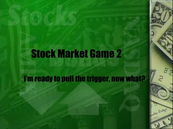 Stock Market Game 2