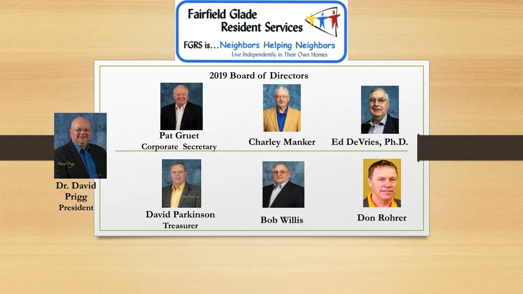 2019 board of directors