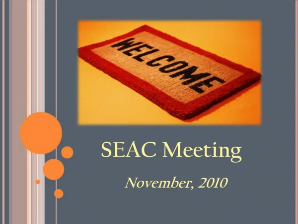 SEAC Meeting