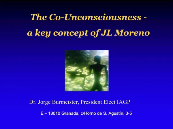 The Co-Unconsciousness - a key concept of JL Moreno