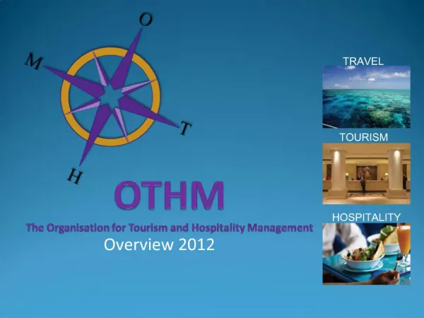 OTHM The Organisation for Tourism and Hospitality Management