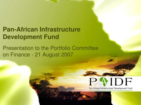Pan-African Infrastructure Development Fund