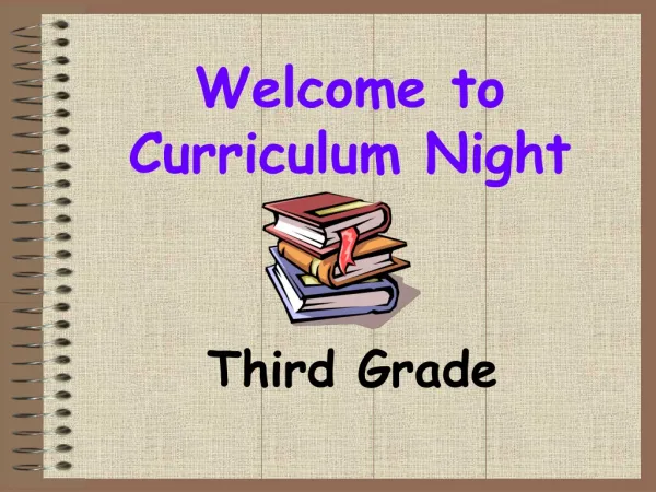 welcome to curriculum night