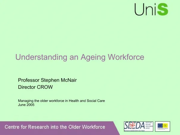 Understanding an Ageing Workforce