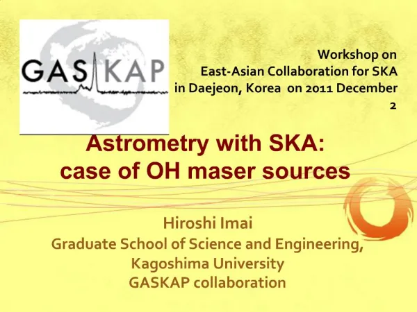 Astrometry with SKA: case of OH maser sources