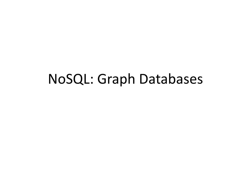nosql graph databases