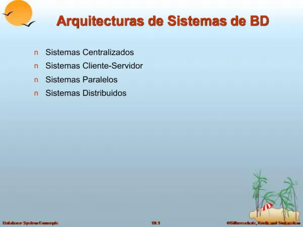 Arquitecturas de Sistemas de BD