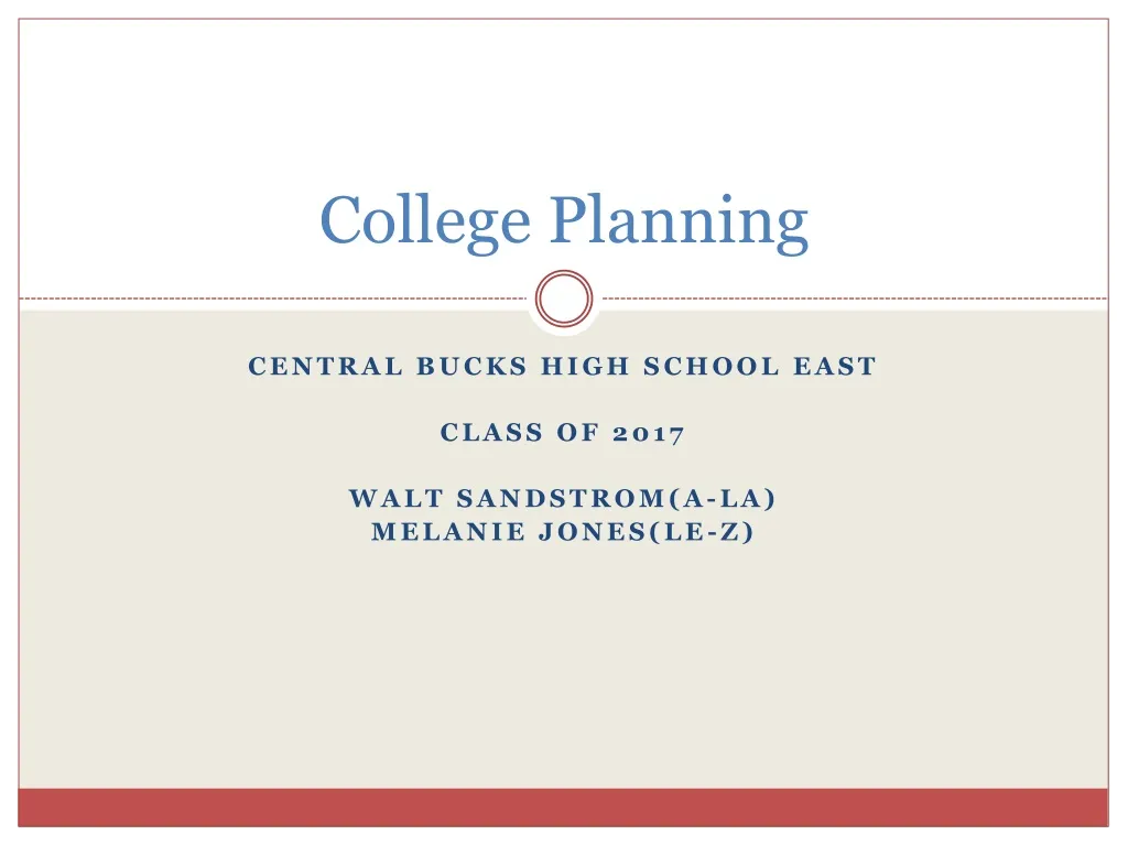 college planning