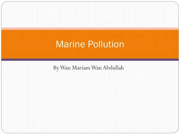 marine pollution