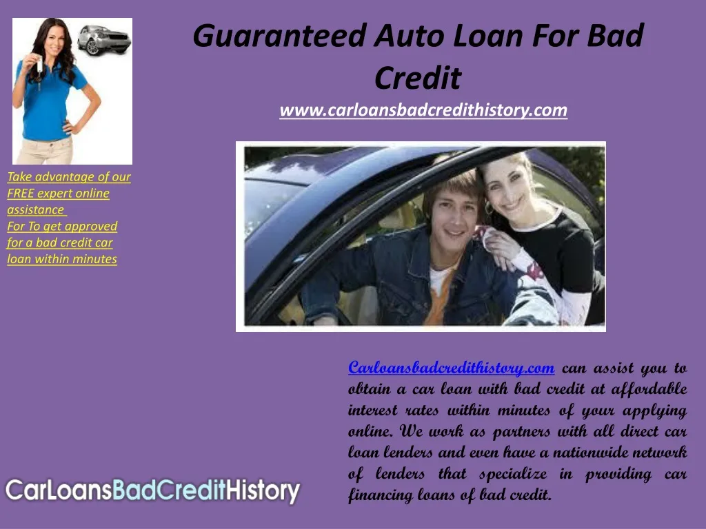 guaranteed auto loan for bad c redit