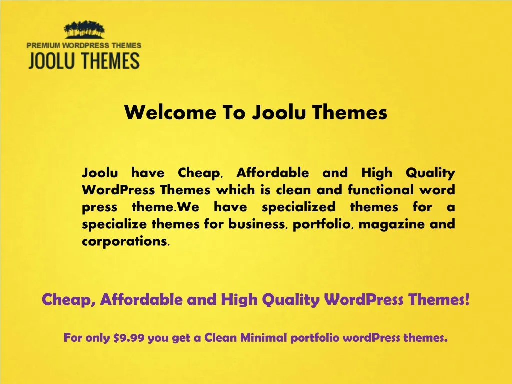 welcome to joolu themes