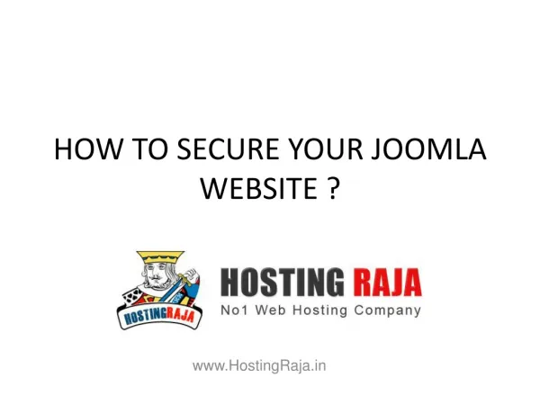 How to Secure Your Joomla Website?
