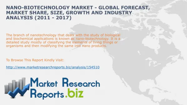 NanoBiotechnology Industry 2011-2017:MarketResearchReports.b