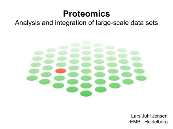 Proteomics Analysis and integration of large-scale data sets