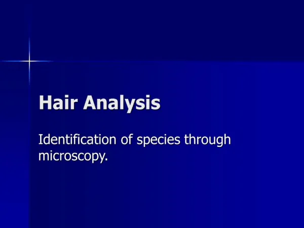 Hair Analysis