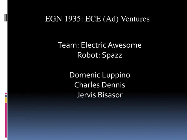 EGN 1935: ECE (Ad) Ventures