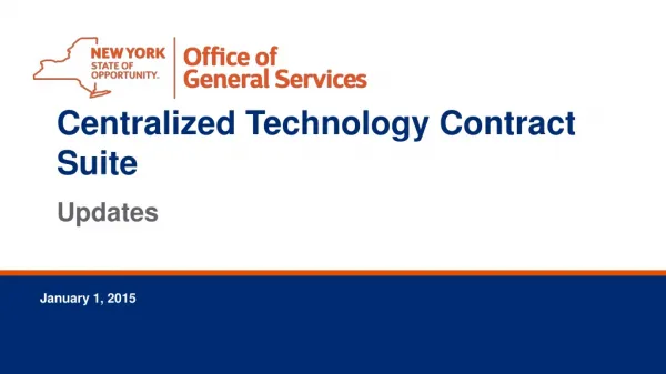 Centralized Technology Contract Suite