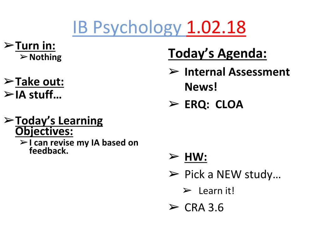 ib psychology 1 02 18