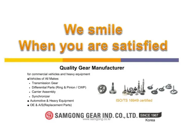 Quality Gear Manufacturer for commercial vehicles and heavy equipment Vehicle