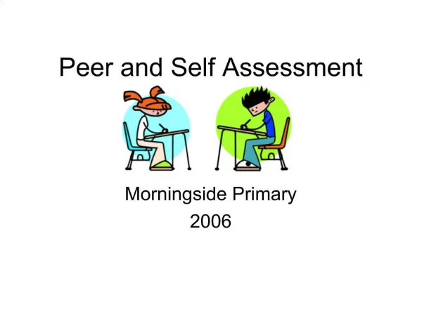 Peer and Self Assessment