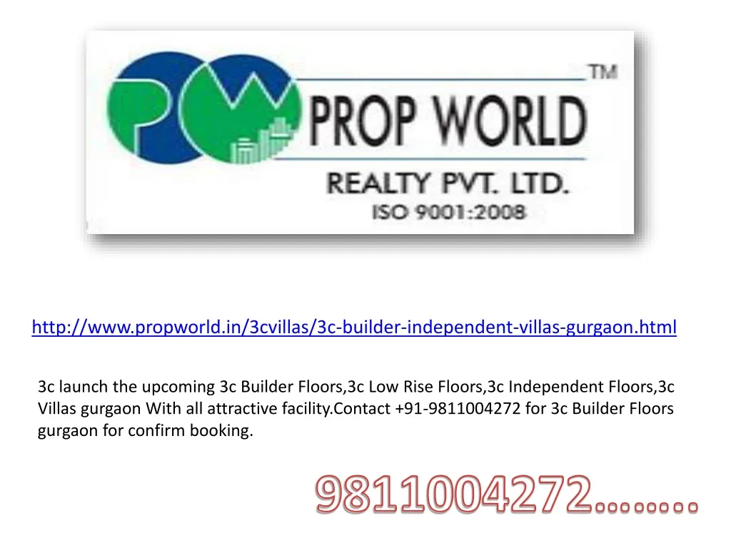 http www propworld in 3cvillas 3c builder