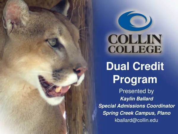 Dual Credit Program
