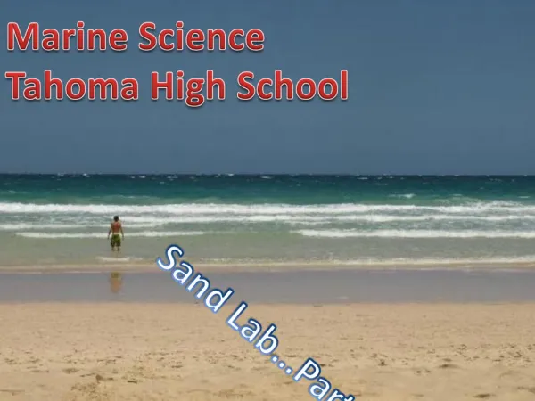 Marine Science Tahoma High School