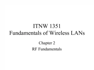 ITNW 1351 Fundamentals of Wireless LANs - slide 1