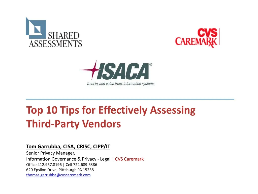 top 10 tips for effectively assessing third party
